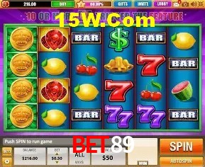 Interface do App bet89